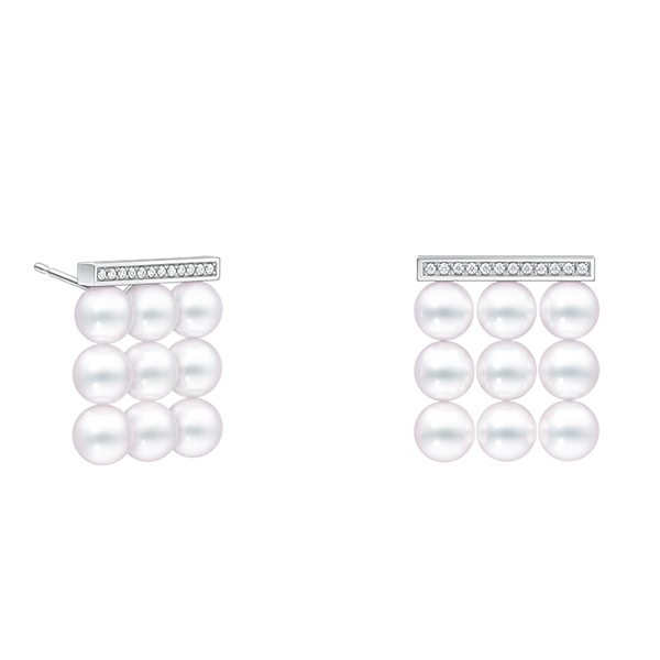 balance build diamonds pave Earrings