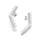 balance arm diamonds pave Earrings