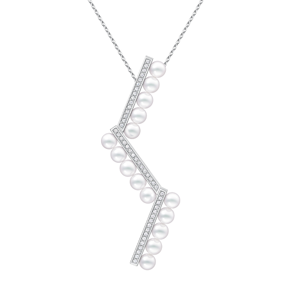 balance arm diamonds pave Pendant