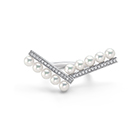 balance arm diamonds pave Ring