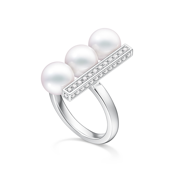 balance plus neo diamonds pave Ring