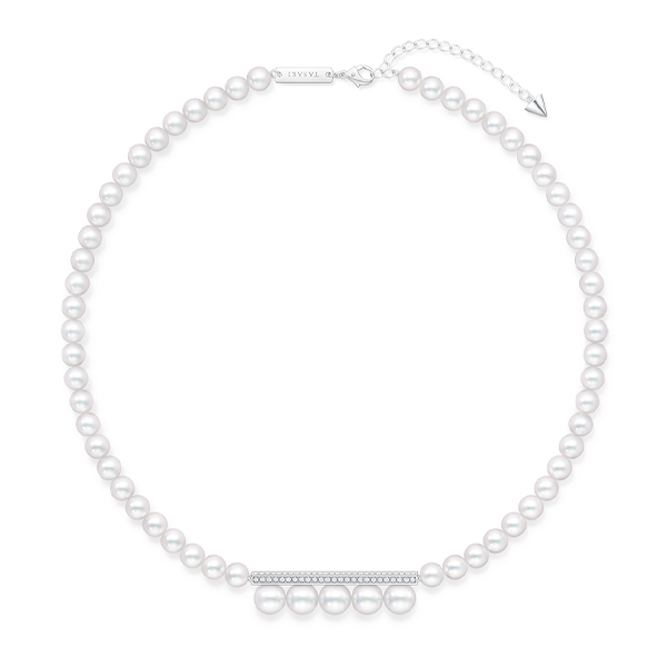 balance signature diamonds pave Necklace