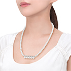 balance signature diamonds pave Necklace